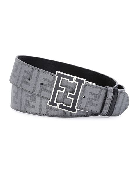 fendi small belt lenght|Fendi belt black and grey.